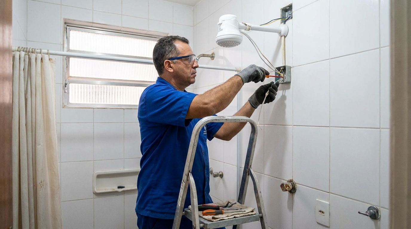 Instalacao de chuveiro eletrico em Ribeirão Preto‑SP
