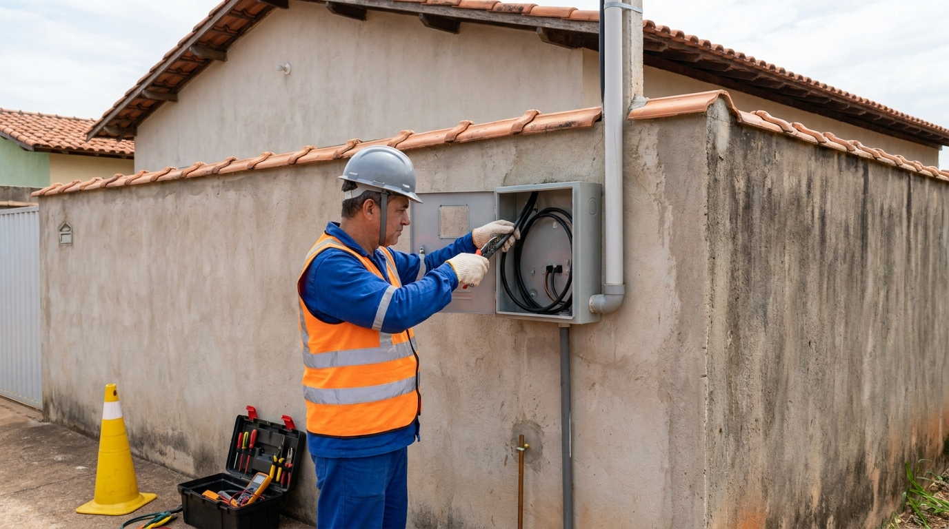 Instalacao de padrao de energia profissional em Ribeirão Preto‑SP