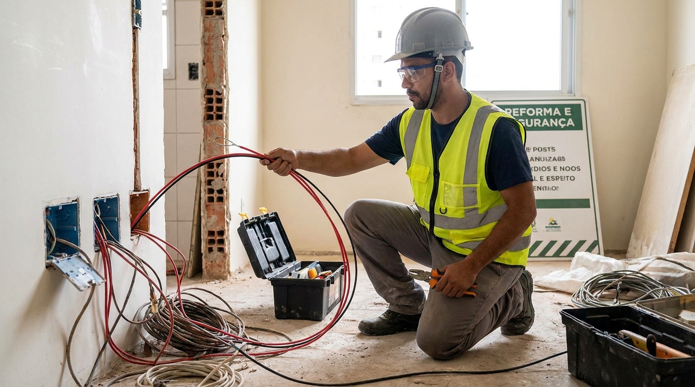 Troca de fiacao eletrica em Ribeirão Preto‑SP